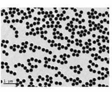 Some typical nanoparticles:  monodisperse Latex particles